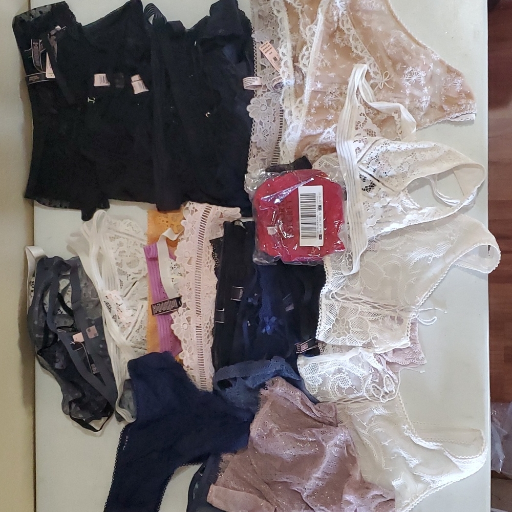 NWT!  45 PIECES VICTORIA'S SECRET PANTY MIXED LOT